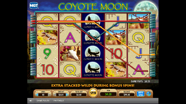 Coyote Moon Slot Game