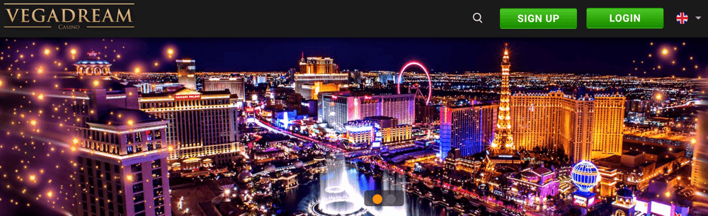Vegadream casino main page