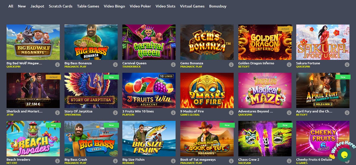 Bet24-7 Casino Games