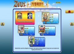 Zeus Slot Machine Paytable