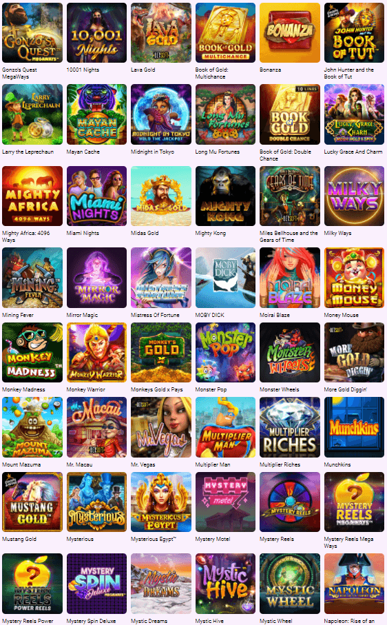 Boo Casino Slot games