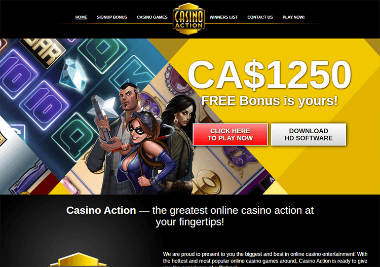 Casino Action Welcome Bonus