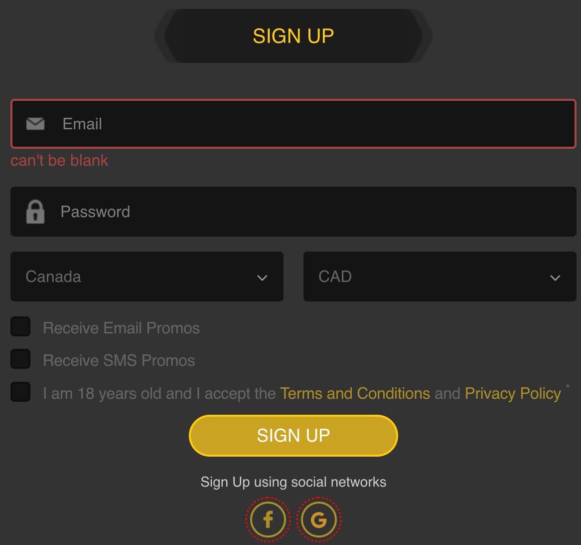 Golden Star Casino login