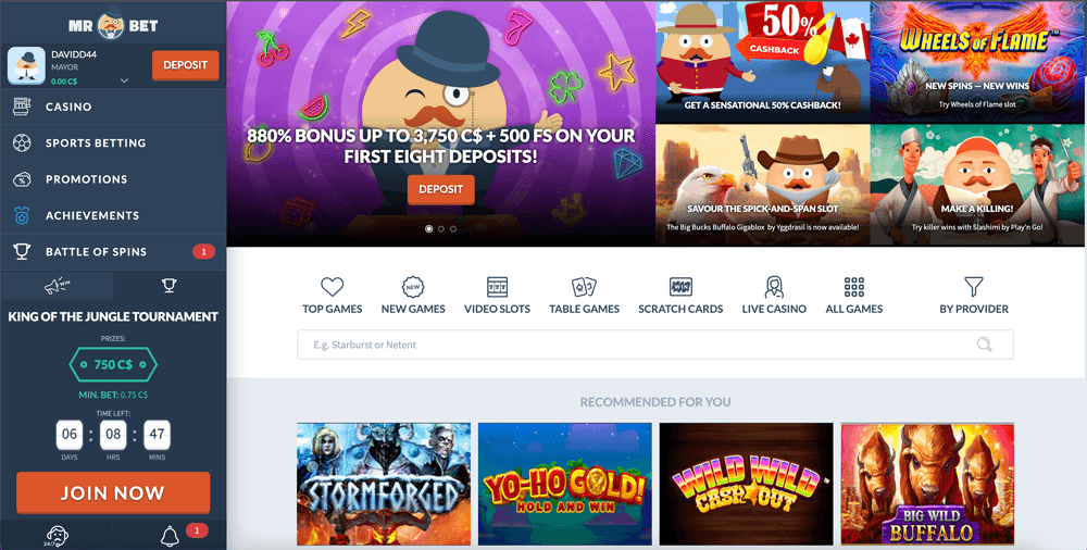 Mr Bet Online Casino Canada