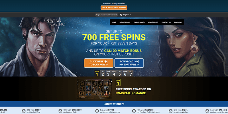 Quatro Casino Review