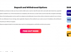 Spin Casino Canada Banking