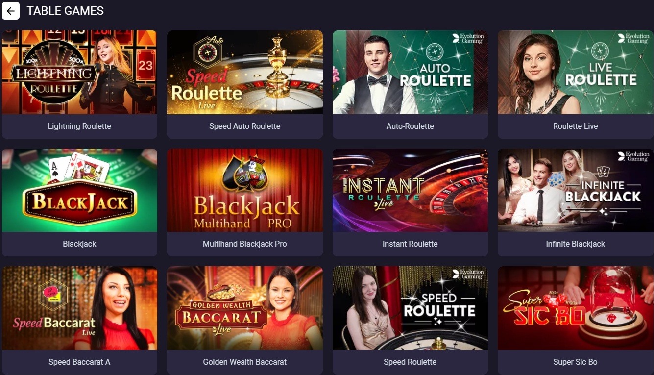 Table Games BitStarz Casino