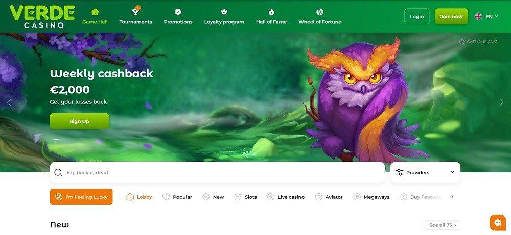 Verde casino review in Canada