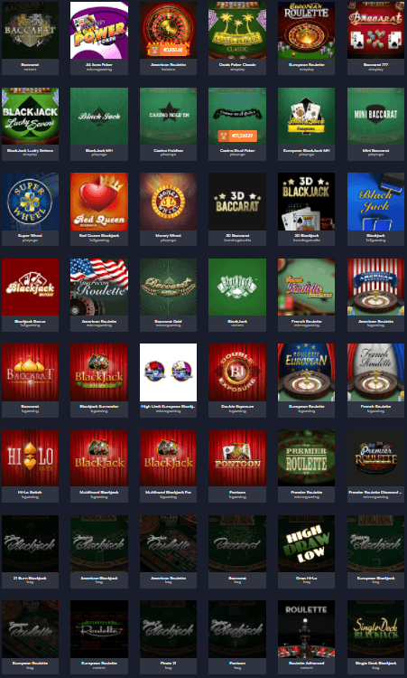 WildTornado Casino Table Games Online