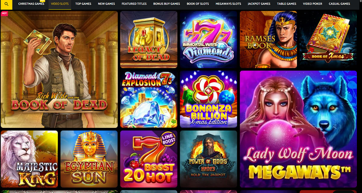 PalmSlots Casino slot games